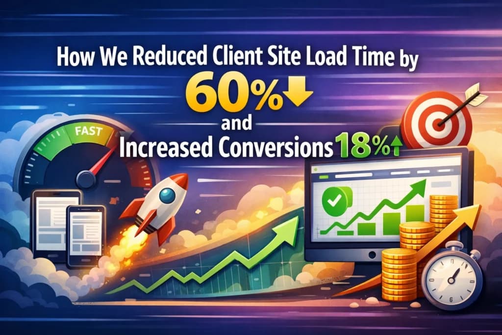 How We Reduced Client Site Load Time by 60% and Increased Conversions 18%